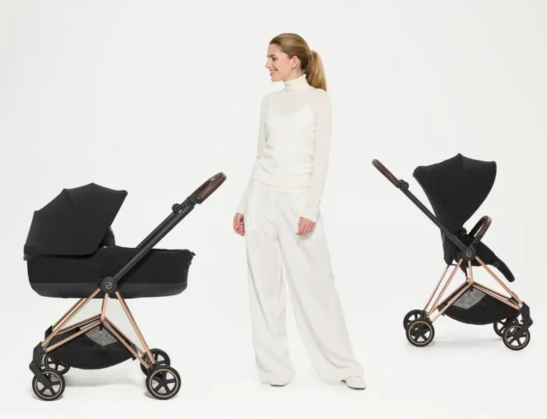 Cybex Mios 2026 в комплектації з люлькою — компактний преміум міський візочок