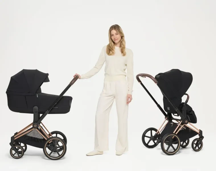 Cybex Priam 2026 з люлькою — повнорозмірний преміум візочок